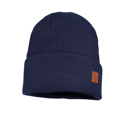 MAXIMO Beanie Strick, breiter Umschlag, gefüttert, wärmend, weich, unifarben