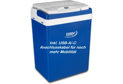ZORN Z 32 LNE AC/DC Kühlbox blau - Kühlboxen mit exzellenter Kühlleistung, wartungsfreiem Peltier-System und schneller Abkühlung bis 18 °C unter Umgebungstemperatur.