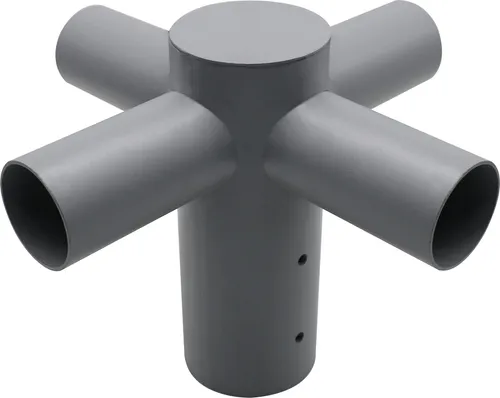 ELED 900309 Straßenleuchten Adapter 4er Set - Straßenleuchten Adapter für Ø60mm Leuchten auf Ø80mm Masten, robuste Bauweise bis 50 kg Traglast, ideal für den Außenbereich mit wetterbeständigem Material.