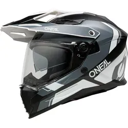 Oneal D-SRS NOMAD Enduro Helm, schwarz-grau-weiß, Größe S für Männer - Robuster Enduro Helm mit hochwertiger ABS-Außenschale und perfekter Passform. Optimierte Luftzirkulation sorgt für angenehmen Tragekomfort bei jedem Abenteuer.