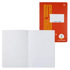 Staufen Schulheft Premio Lineatur 7 kariert DIN A5 ohne Rand, 16 Blatt, 1 St.