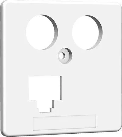 Homeway Zentralplatte HAXHSE-G0401-C045 für LAN/TV, 50x50mm