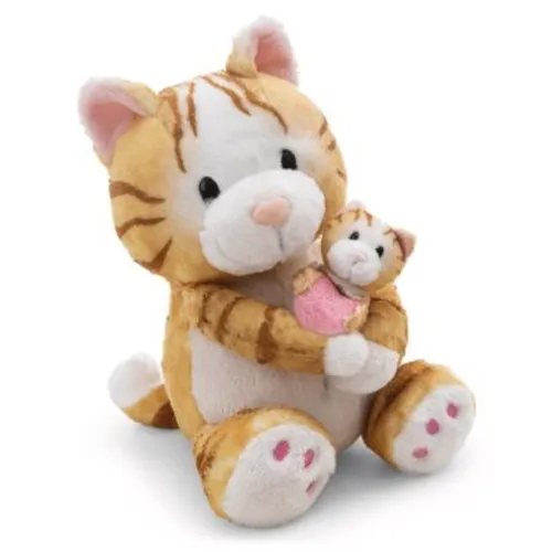 Nici Kuscheltier Little & Me, Katze 20 cm mit Baby - Flauschige Plüschkatze mit Miniatur-Katzenbaby, ideal zum Kuscheln und Verschenken. Die liebevollen Details sorgen für Geborgenheit und Nähe – ein perfektes Geschenk für Groß und Klein.
