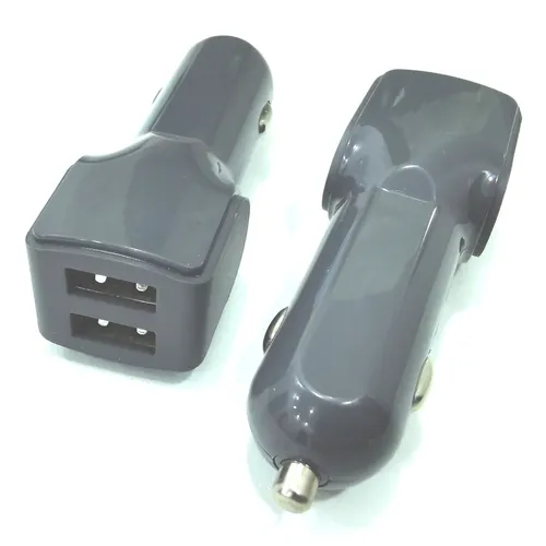 Auto Kfz Pkw Stecker mit 2x USB-Anschluss für Zigarettenanzünder 12V Ladekabel