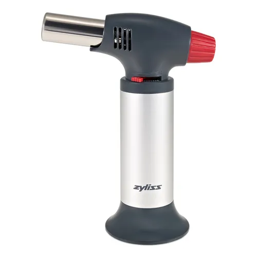 Zyliss Flambierbrenner E980202 - Küchenutensilien, nachfüllbarer Butangasbrenner mit sicherem Standfuß und Kindersicherung - perfekt zum Karamellisieren und Überkrusten!