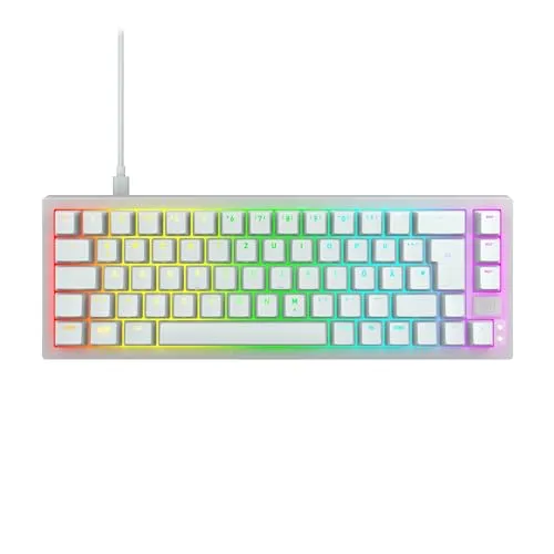 CHERRY XTRFY K5V2 Compact - Mechanische Gaming-Tastatur - Kompakte 65%-Tastatur mit Hot-Swap-fähigen MX2A RED Switches für blitzschnelle Reaktionen und individueller RGB-Beleuchtung. Ideal für Gamer, die Platz sparen wollen.