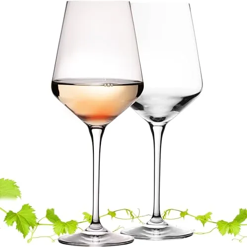 IMPERIAL Weißweingläser 450ml 'Athen' Set 2-Teilig Riesling Glas aus Crystalline Glas Weingläser Spülmaschinenfest