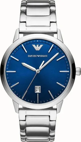 Emporio Armani Herrenuhr AR11311 - Armbanduhren für Herren mit 43mm silbernem Edelstahlgehäuse, Quarzbewegung und wasserfest bis 50m - ideal für stilbewusste Männer.