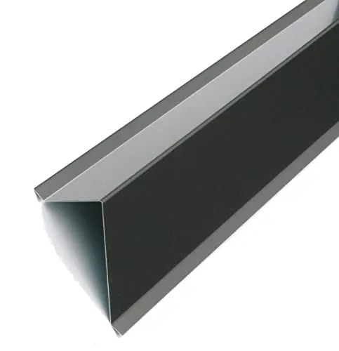 Ortgangblech Ortgangwinkel Alu grau anthrazit RAL 7016 15mm x 60mm 110mm x 15mm Dach-Blech Dachrandblech Dach Kantblech (75mm x 125mm Steildach)