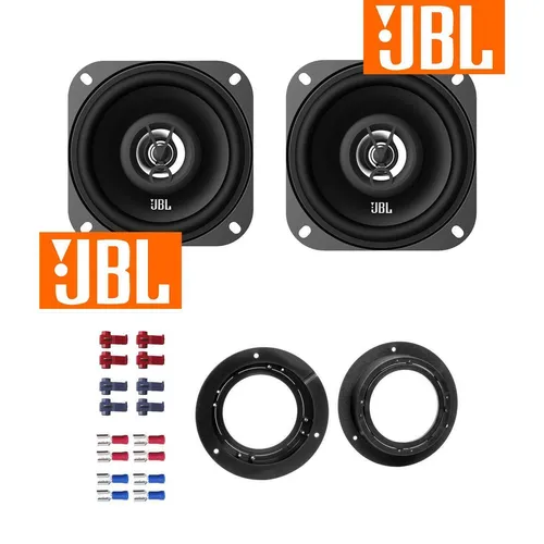 JBL Auto Lautsprecher 100mm für Mercedes A-Klasse W169 - Car-HiFi-Lautsprecher mit 2-Wege-System und 25 W Sinusleistung, inkl. kfz-spezifischen Einbausets für perfekten Sound in Ihrem Fahrzeug.