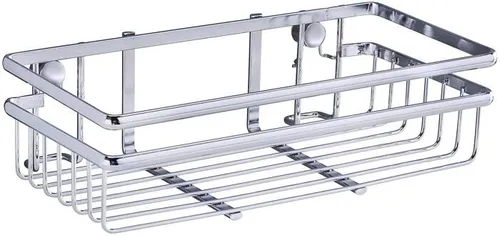 WENKO Universalregal Style Küchen-Ablage - Besteckhalter & -ständer für optimale Stauraumnutzung in der Küche, modernes Design aus glänzendem Metall, einfach zu montieren ohne Bohren.