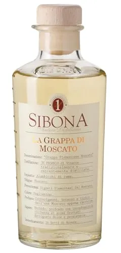 Nº1 SIBONA Grappa di Moscato 40% vol. (1 x 0,5l) – Fruchtiger Grappa aus Italien