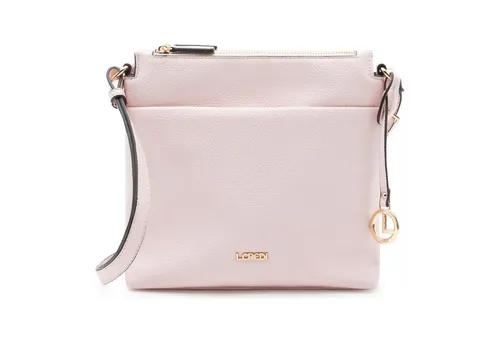 L. CREDI Umhängetasche aus Polyurethan in Rosa - Stylische Umhängetasche aus hochwertigem Polyurethan, ideal für den Alltag. Mit praktischem Magnetverschluss und Organizer-Fach für Ordnung unterwegs.