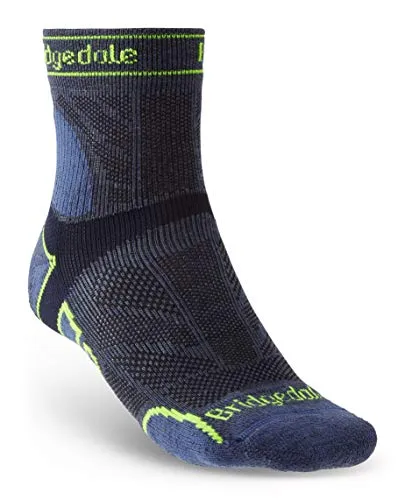 Bridgedale Herren Trail Run Lightweight T2 Merino Sport 3/4 Crew Socken