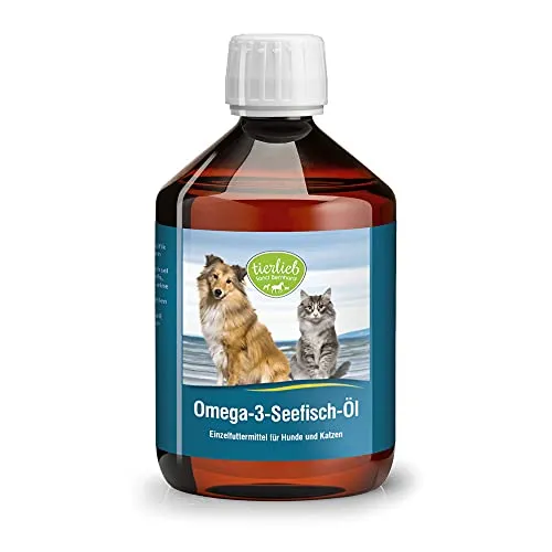 Sanct Bernhard tierlieb Omega-3 Seefisch Öl, EPA (18%) und DHA (12%), Inhalt 500 ml