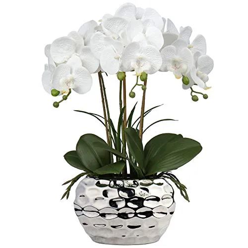 Briful 44CM Künstliche Orchideen Phalaenopsis – Dekorative Kunstblume für Ihr Zuhause