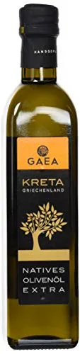 Gaea Olivenöl Kreta, 500 g - Hochwertiges Olivenöl aus Griechenland - Olivenöl, leicht fruchtig mit pikantem Unterton, erste Kaltpressung unter 27°C, ideal für die mediterrane Küche und gesundes Kochen.
