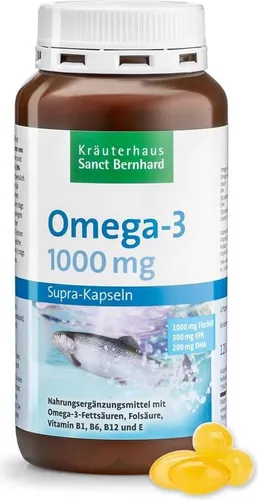 Sanct Bernhard Omega-3 Supra-1000 Kapseln (120 Stück) von Kräuterhaus Sanct Bernhard