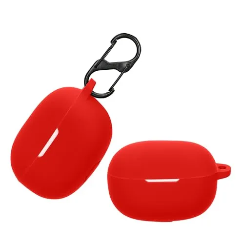 kwmobile Hülle kompatibel mit Xiaomi Redmi Buds 5 Pro Hülle - Kopfhörer Case - TPU Silikon Cover - Schutzhülle in Rot