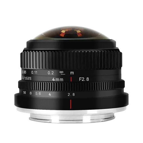7Artisans 4mm f/2,8 Fisheye für MFT - Objektive für Systemkameras, ultra-weites Sichtfeld für kreative Perspektiven und beeindruckende Aufnahmen.
