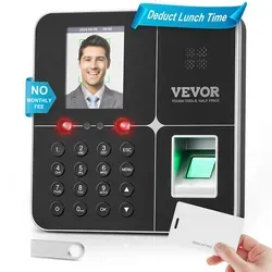 Biometrische Fingerabdruck Stempeluhr F18 von Vevor