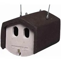 Nischenbrüterhöhle SCHWEGLER 1N mit Räuberschutz in weiß von SCHWEGLER