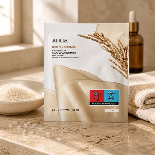 Anua Rice 70+ Ceramide Glow Collagen Mask (38 g) | NEU & OVP