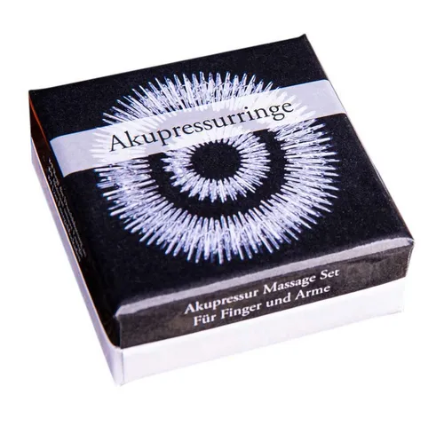 Berk Massageöl Akupressur Ringe - Massage Set für Reflexzonen - Massagegeräte zur Stimulation von Reflexzonen in Händen und Armen; fördert Durchblutung und bringt Körper, Seele und Geist ins Gleichgewicht. Inklusive detaillierter Anleitung und hübscher Geschenkverpackung.