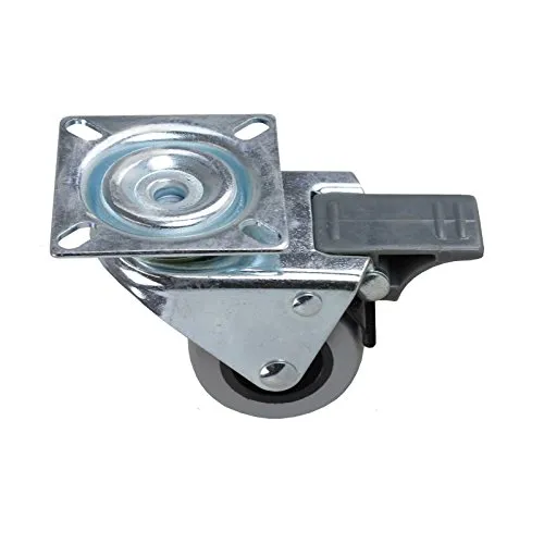 Doppel Lenkrolle Feststellbremse 50mm Möbelrolle Laufrolle 100kg Schrankrolle