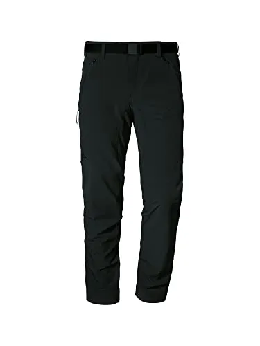 Schöffel Herren Pants Taibun M, funktionale Wanderhose, wasserabweisende und schnelltrocknende Outdoor Hose aus 2-Wege-Stretch, black, 27