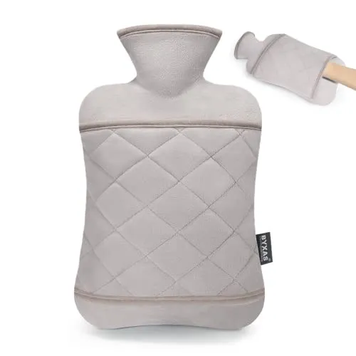 BYXAS Wärmflasche mit Bezug Kängurutasche