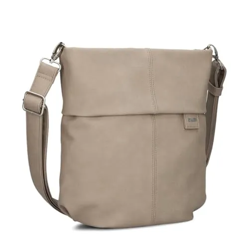 Zwei Mademoiselle M90 Umhängetasche 28 cm – Nubuk-Cappuccino - Stylische Umhängetasche für Damen, aus hochwertigem Nubuk-Material, leicht und ideal für den täglichen Gebrauch.