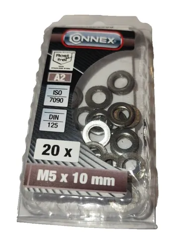 Unterlegscheiben  M5x10 mm  Edelstahl 20 stück DIN 125/ISO 7090