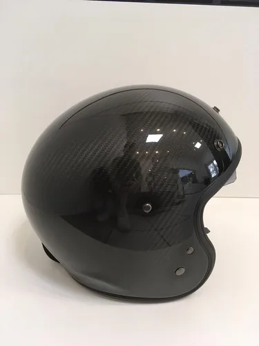 HJC V31 Retro Carbon Jethelm, Größe L für Männer in schwarz von HJC Helmets