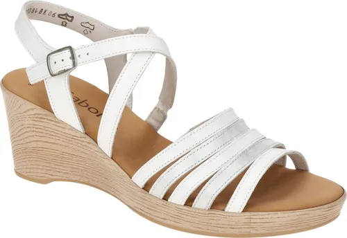 Gabor Damen Keilsandalen - Best Fitting Wedge-Heel - Wanderschuhe mit 6.5 cm Keilabsatz, aus hochwertigem Rauleder und Glattleder, ideal für Komfort und Stil in der Freizeit.