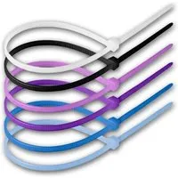 world-trading-net Kabelbinder-Sortiment 120-Teilig 48x300mm PASTEL