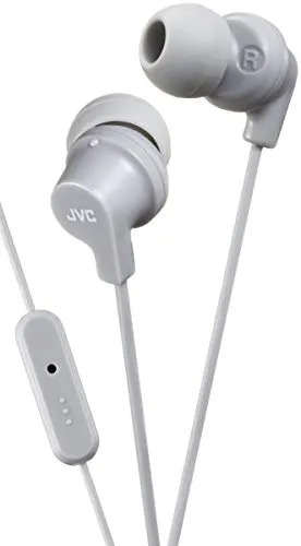 JVC HA-FR15-H-E In-Ear Kopfhörer mit Fernbedienung und Mikrofon, Grau (grau)