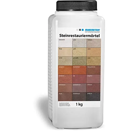 Ruberstein® Ruberstein Steinrestauriermörtel für Natur- und Kunststein 1 kg (gelb)