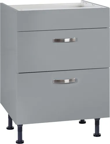 KOCHSTATION Kochfeldumbauschrank KS-Cara Breite 60 cm, mit Vollauszügen und Soft-Close-Funktion
