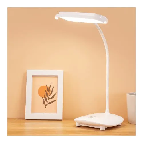 Schreibtischlampe,40 LED Kabellose Tischlampe Leselampe Nachttischlampe Kinder Akku Aufladbar, 2 Batterie 4200MAH Touch 3 Farben Dimmbare 10 Helligkeitsstufen, Schreibtischleuchte Wiederaufladbar