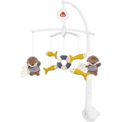 Fehn Musik-Mobile Otter – Beruhigendes Aufzieh-Mobile mit Spieluhr - Baby Mobiles – Sanfte Melodie von Mozarts Wiegenlied beruhigt Babys und fördert das Träumen. Ideal als Geschenk zur Geburt und leicht am Babybett zu befestigen.
