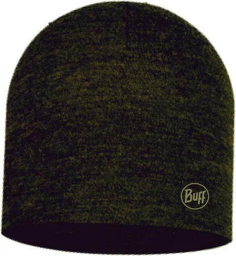 BUFF Herren MIDWEIGHT MERINO WOOL Mütze SOLID BLACK - Mütze aus 100% natürlicher Merinowolle, bietet weiche, umweltfreundliche Wärme und ist ideal für kalte Tage.