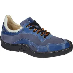 Eject Komfort Schnürschuhe Damen SKAT Blau 38 EU - Sportliche Damenschuhe aus hochwertigem Echtleder, mit herausnehmbarem Fußbett für individuellen Komfort und optimaler Passform. Ideal für den Alltag!
