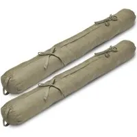 Beautissu 2er Set Zugluftstopper 100cm Viento 100x10cm Taupe