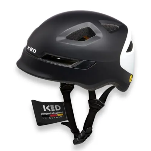 KED POP Helm Kinder schwarz - Fahrradhelm mit 8 Belüftungsöffnungen und Mips Brain-Protection-System für maximalen Schutz und Komfort beim Radfahren.