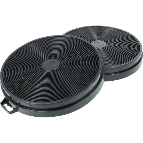 vhbw 2X Filter Aktivkohlefilter kompatibel mit Bosch DKE 635 A, DKE 635 ABR, DKE 635 ASD, DKE 635 B, DKE 635 CBR Dunstabzugshaube, Kohlefasern