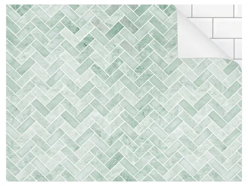 Wand- & Deckenfliesen Grün von Bilderdepot24