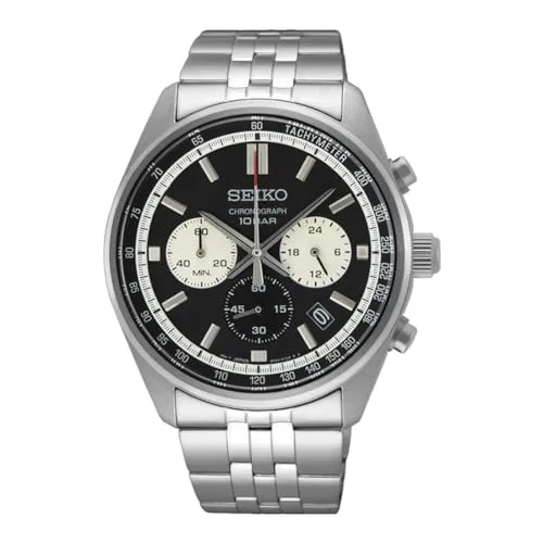 Seiko Klassische Uhr SSB429P1 - Hochwertige Armbanduhr für Herren mit kratzfestem Hardlexglas, edlem Edelstahlgehäuse und wasserdicht bis 100 Meter – ideal für stilbewusste Männer.