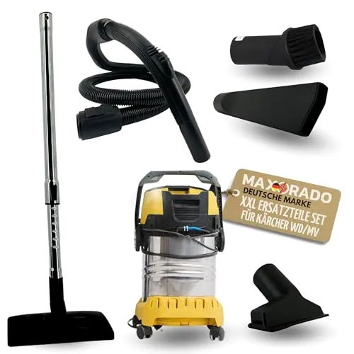 Maxorado Zubehör Set für Kärcher WD 5.300 M, WD 5.400, WD 5.450, WD 5.470 Staubsauger Schlauch Handgriff Griffschlauch 35mm Rundanschluss Staubsaugerschlauch