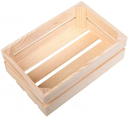 Wooden World Holzkiste - unbemalte Kiefernholz Aufbewahrungsbox DIY Medium Größe 30 x 20 x 10 cm